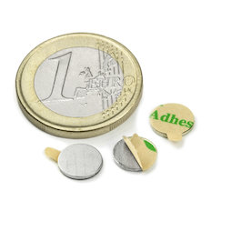 Aimants adhsifs ultra fins - diam 0.8 cm